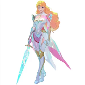 Valkyrie of Psychokinesis, Aurora Borealis ,random pose characte...