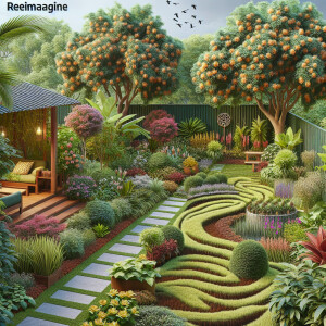 Explore incorporating a mix of flowering plants, shrubs, and gro...