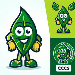 Lenny the leaf - A environmental green mascot for our school CCC...