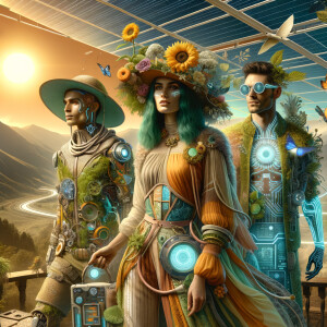 fashion style in solarpunk era