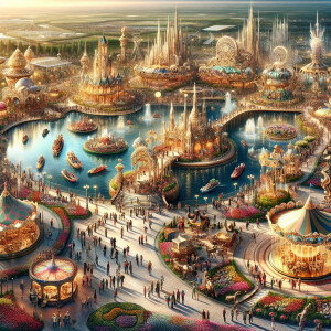 A luxurious theme park
