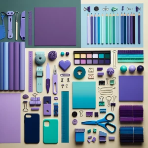 violet, blue, green