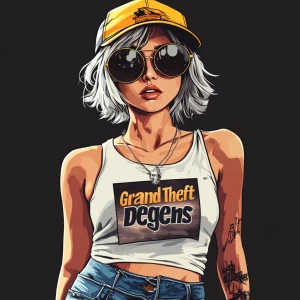 young, rebellious gta-style character. The character should have...