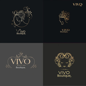 Draw a logo for the women's dress store «VIVO Boutique»