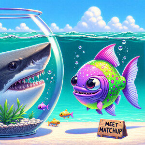 Realistic
Ocean
Cute Purple neon green piranha with no teeth....