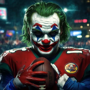 Joker as  NFL player, GTA art style