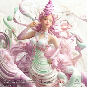 "Create an image of a princess embodying the concept of 'starfis...