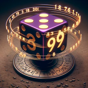 Create a 9:16 stop motion video featuring a dice rolling at a hi...
