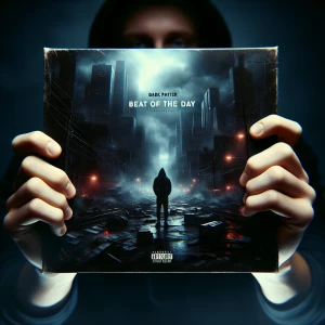 Album cover rap for Dark Partter, text:  beat of the day