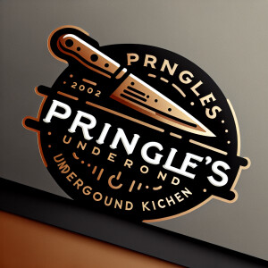 Design a logo for "Pringle's Underground Kitchen," an urban stea...