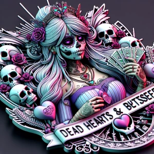 Shaped Logo
 brand name [Dead Hearts & Butterflies]
Anime logo
E...