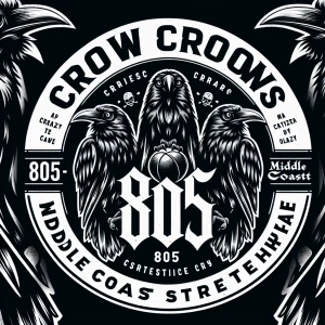 (More color) Create a logo design for "Crows .", incorporating a...