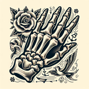 Skeleton hand