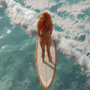 High resolution, photorealistic image. Light ginger haired femal...