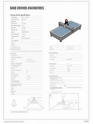 Create a detailed professional specification sheet featuring ill...