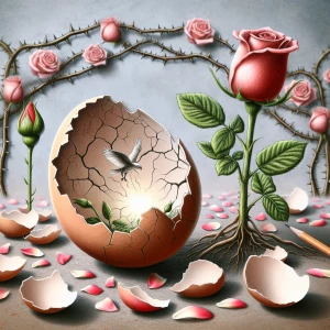 They say if an egg is cracked from the outside, life ends. If it...
