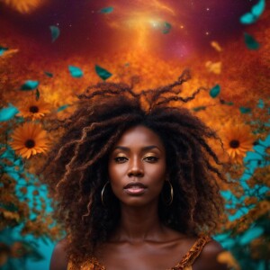 create a  ultra high resolution 3d  beautiful African American w...