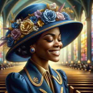 create a realistic airbrushed illustration of an African America...