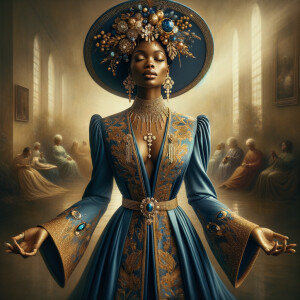 Craft an illustration that evokes spirituality and a profound co...