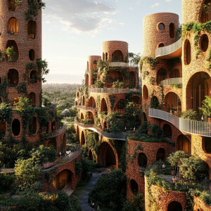 How will a sustainable future city with terracotta look like