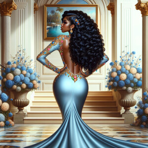 hyper realistic air brushed oil painting art image of a beautifu...