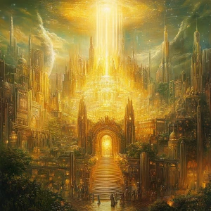 Create an imagery of a transformative realm where individuals wi...