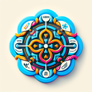 Design a logo for 'Customo', an All-in-One CRM designed for smal...