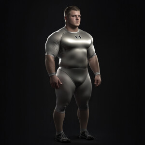 Create a hyper-realistic photograph full male body image scan of...