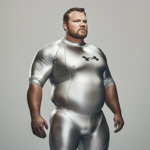 Create a hyper-realistic photograph full male body image scan of...