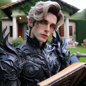 Caranthir-Ar-Fieniel from the Witcher. Black eldritch armor. Pal...