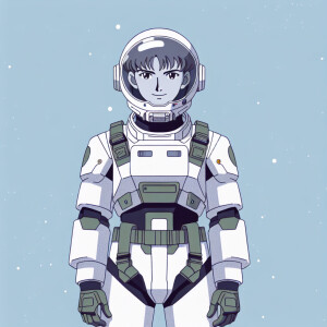 1990s anime screencap, girl a plugsuit, standing with hands on h...