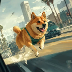DOGE meme..trying escape from computer, in GTA San Andreas and c...