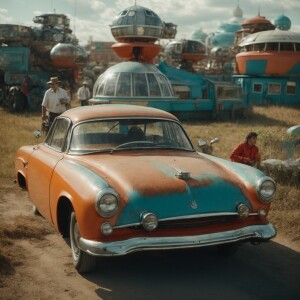 Create robots and flying cars in ussr