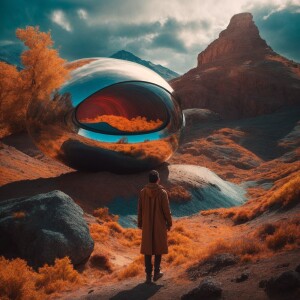 Science fiction epic scene