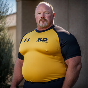 A Caucasian male beginning the ultimate transition to middle age...