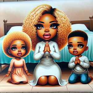 4k hd oil painting airbrush chibi glass style of African America...