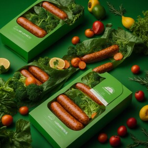 Design a modern, visually appealing, eco-friendly, and appetizin...