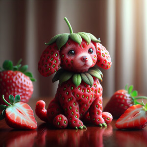 Prompt Create an image of a whimsical creature that resembles a...