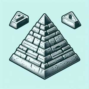 Diseña un molde para galletas con la forma de piramide.