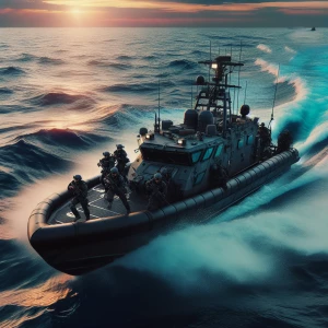 US Navy Seal boat water