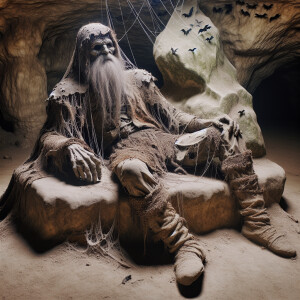 Full body image of iron man of Romania, 300 years old, body as h...