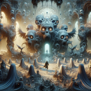 A high quality photography of unique, ghostly creatures and spoo...