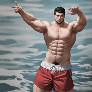 A man of Russian nationality about 30 years old, pumped up, in s...
