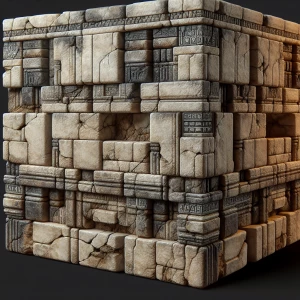Create a 3D image of realistic bricks, showcasing detailed textu...