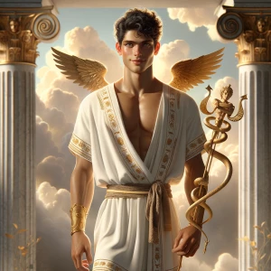 A hyper‑realistic depiction of Hermes from the Netflix series “B...