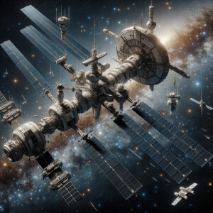 Giant space station realism