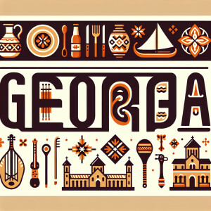 Logo for the Georgian restaurant "Georgia"