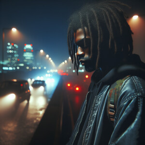 Black man with dreads