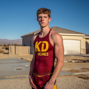 Matt Goetz a high school teenager in  appearance, wears a body c...