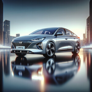 Hyundai ionic 6, HDR, masterpiece, ultra-detailed, 8k resolution...